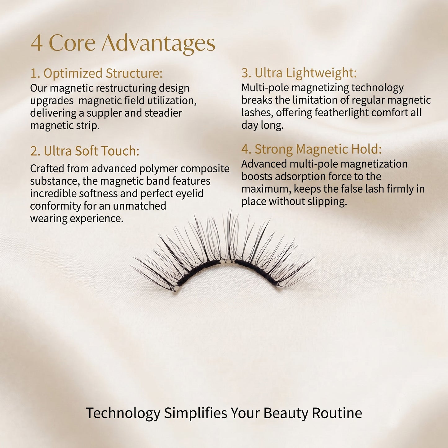 VYAR Premium Magnetic Eyelashes – No Glue Reusable Soft-Magnetic Lashes Kit with Applicator (Ice Black)