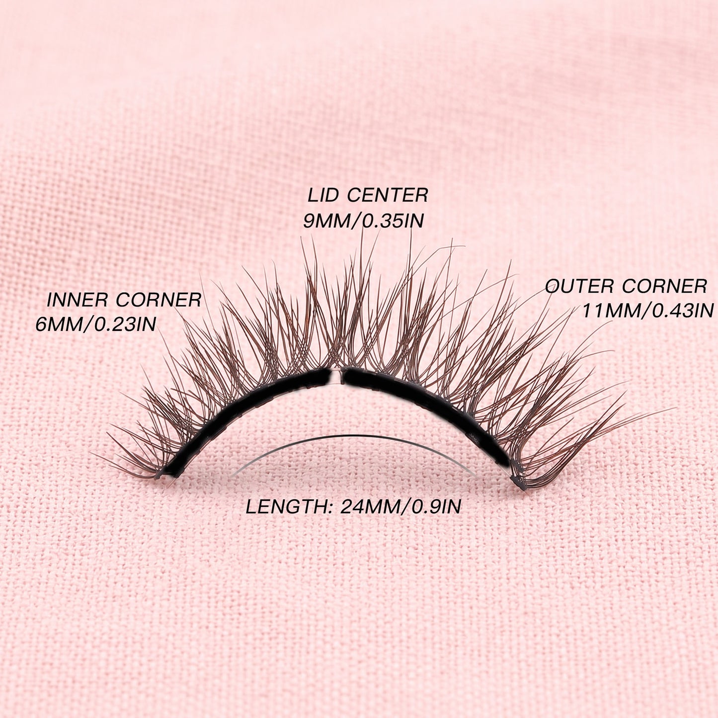 VYRA Soft Magnetic Eyelashes - No.9 Soft Chestnut Natural